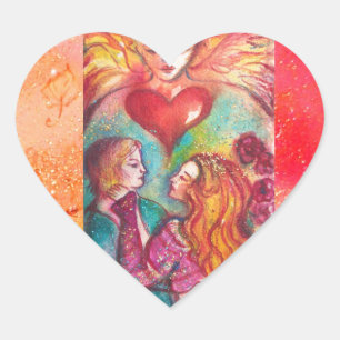 Pegatina En Forma De Corazón TAROTS PERDIÓ SOMBRAS, AMA EL Corazón El día de Sa