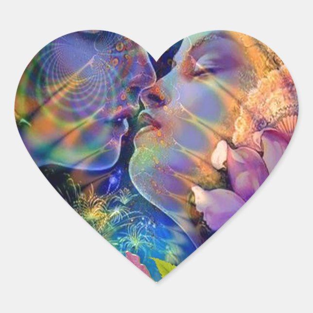 Pegatina En Forma De Corazón Te amo (Anverso)