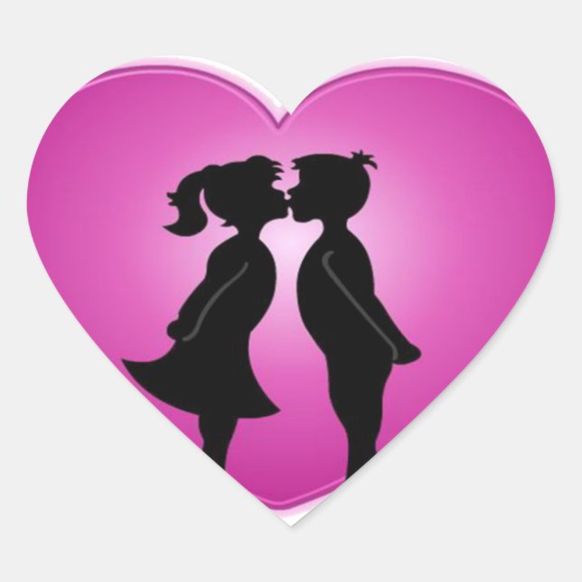 Pegatina En Forma De Corazón Te Amo (Anverso)