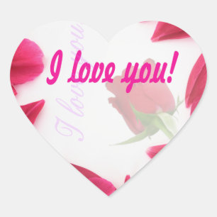 Pegatina En Forma De Corazón Te amo - Pegatinas