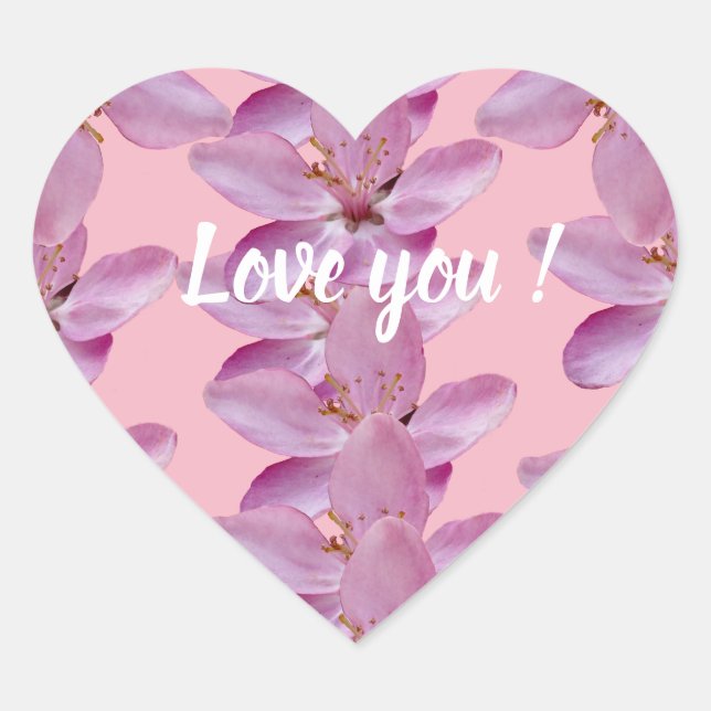 Pegatina En Forma De Corazón Te amo Sticker (Anverso)