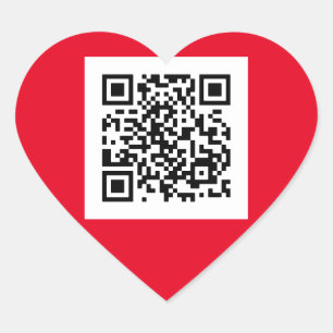 Pegatina En Forma De Corazón ¿Te Casarás Conmigo? Código QR