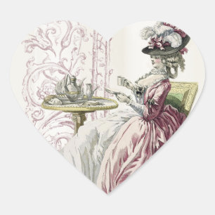 Pegatina En Forma De Corazón ¡Té de tarde!