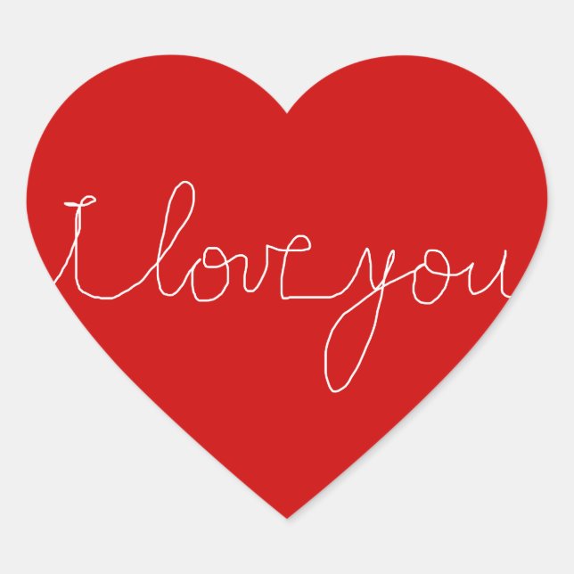 Pegatina En Forma De Corazón te luzco (Anverso)