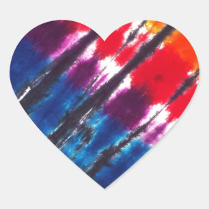 Pegatina En Forma De Corazón Tejido multicolor