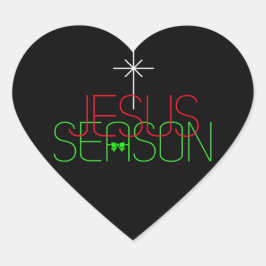 Pegatina En Forma De Corazón Temporada de Jesús