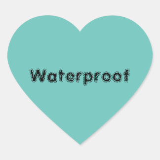 Pegatina En Forma De Corazón Texto a Prueba de Agua Salpicaduras Gratis Paquete