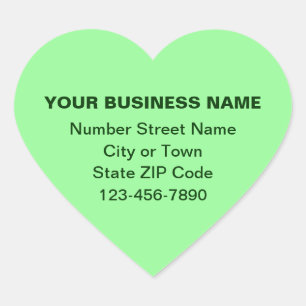 Pegatina En Forma De Corazón Textos sencillos mínimos marca comercial sobre ver