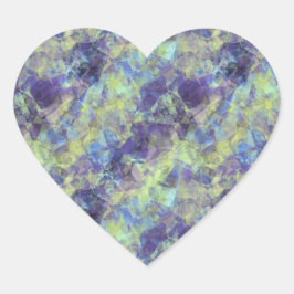 Pegatina En Forma De Corazón Textura de lavanda en bruto