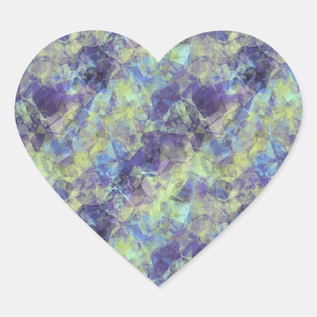 Pegatina En Forma De Corazón Textura de lavanda en bruto (Anverso)