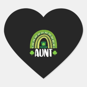 Pegatina En Forma De Corazón Tía St Patricks