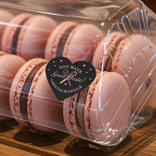 Pegatina En Forma De Corazón Tienes Una Gran Panadería De Sabor Whisk Y Spok Bl