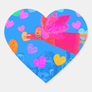 Pegatina En Forma De Corazón Todo lo que necesitas es amor