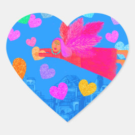 Pegatina En Forma De Corazón Todo lo que necesitas es amor