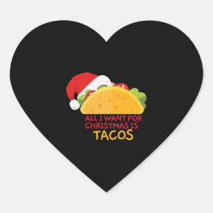 Pegatina En Forma De Corazón Todo Lo Que Quiero De Los Navidades Son Los Navida