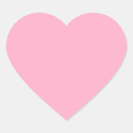 Pegatina En Forma De Corazón Todo Rosa, Sólo Color Rosa
