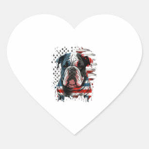 Pegatina En Forma De Corazón TODOS LOS PERROS AMERICANOS HOMBRES DE bulldog ing