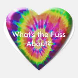 Pegatina En Forma De Corazón Tommy G Tie Dye Heart