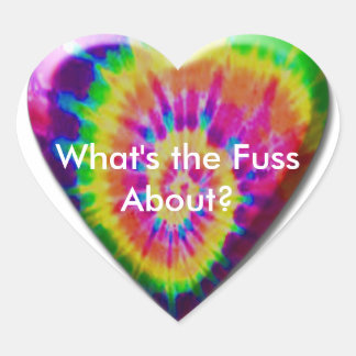 Pegatina En Forma De Corazón Tommy G Tie Dye Heart