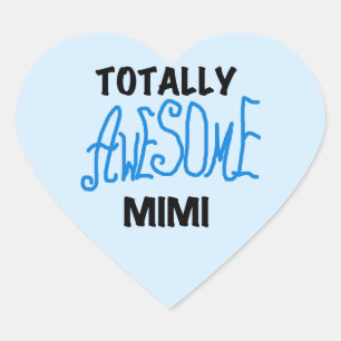 Pegatina En Forma De Corazón Toques y regalos totalmente asombrosos Mimi Blue