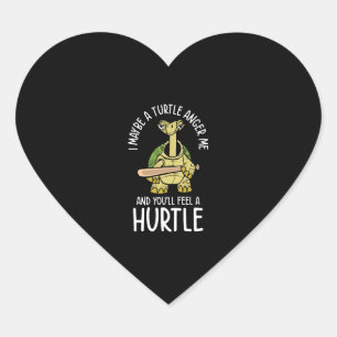 Pegatina En Forma De Corazón Tortuga media Reptile Naturaleza Turtle Lover Acuá