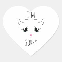 Triste cara de gato: Lo siento