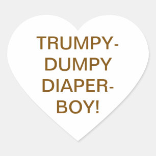 Pegatina En Forma De Corazón TRUMPY-DUMPY PAÑAL-NIÑO Hankamer Artjunkhaus Delic