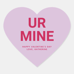 Pegatina En Forma De Corazón Tu linda conversación de personalizado El día de S