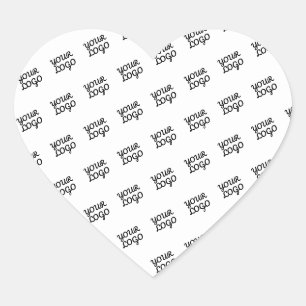 Pegatina En Forma De Corazón Tu Logotipo Patrón moderno repetitivo