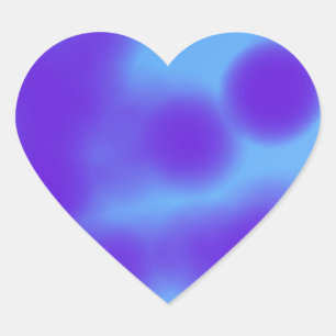 Pegatina En Forma De Corazón Turquesa