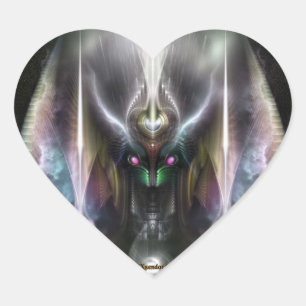 Pegatina En Forma De Corazón Tyrinan El Dios Horikin De La Guerra
