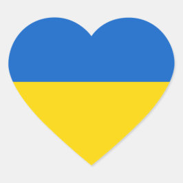 Pegatina En Forma De Corazón Ucrania Bandera nacional de Ucrania Pegatina de co