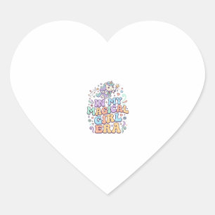Pegatina En Forma De Corazón Unicornio En Mi Era De Magical Girl Kawaii Pegatin