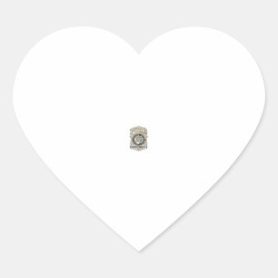 Pegatina En Forma De Corazón Universidad Maullido Gato Academia Universitaria F