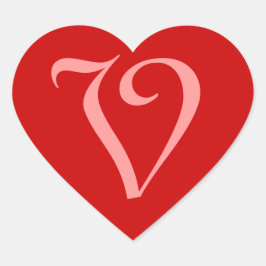 PEGATINA EN FORMA DE CORAZÓN V