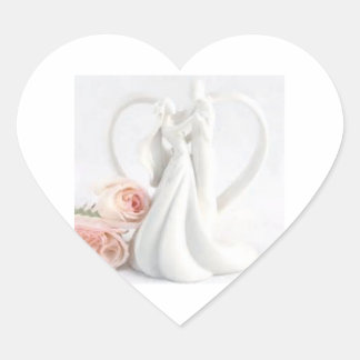Pegatina En Forma De Corazón varios stickers de boda