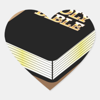 Pegatina En Forma De Corazón Vector de la Biblia Santa