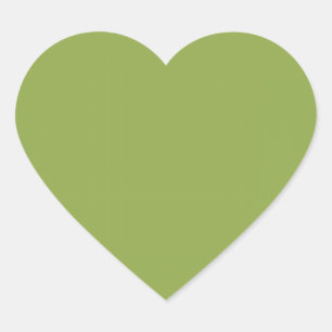 Pegatina En Forma De Corazón Verde lima moderado color sólido