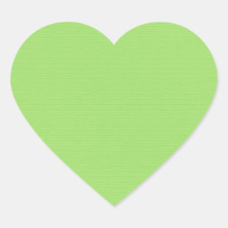 Pegatina En Forma De Corazón Verde Sólido