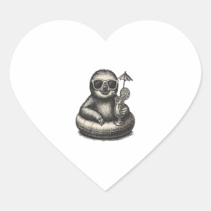 Pegatina En Forma De Corazón Vibes de verano eslovacos (2)