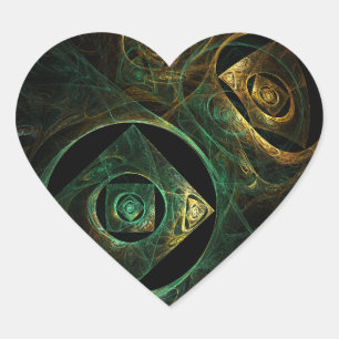 Pegatina En Forma De Corazón Vibraciones mágicas Resumen Pegatina del corazón d