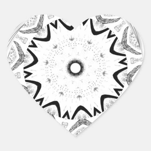 Pegatina En Forma De Corazón Vibrante cultura africana: Una fusión rosa y cian (Anverso)