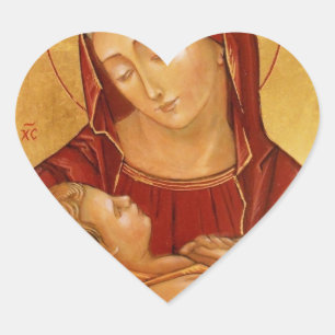 Pegatina En Forma De Corazón virgen y pegatina del corazón infantil