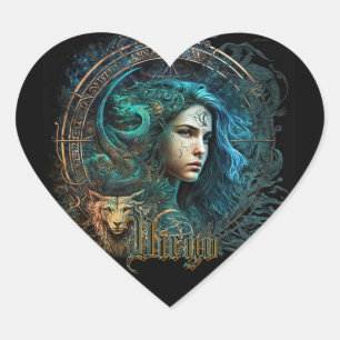 Pegatina En Forma De Corazón Virgo