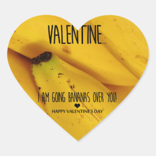 Pegatina En Forma De Corazón Volviéndose locos por ti Día de San Valentín