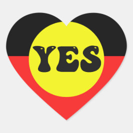 Pegatina En Forma De Corazón Votar Sí A La Voz - Voz Indígena