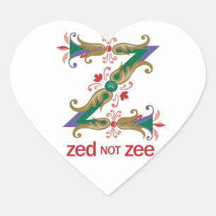Pegatina En Forma De Corazón Z - no zee
