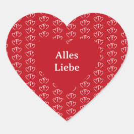 Pegatina En Forma De Corazón Zwei verbundene Herzen - 