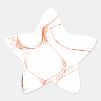 Pegatina En Forma De Estrella 00010 arte abstracto