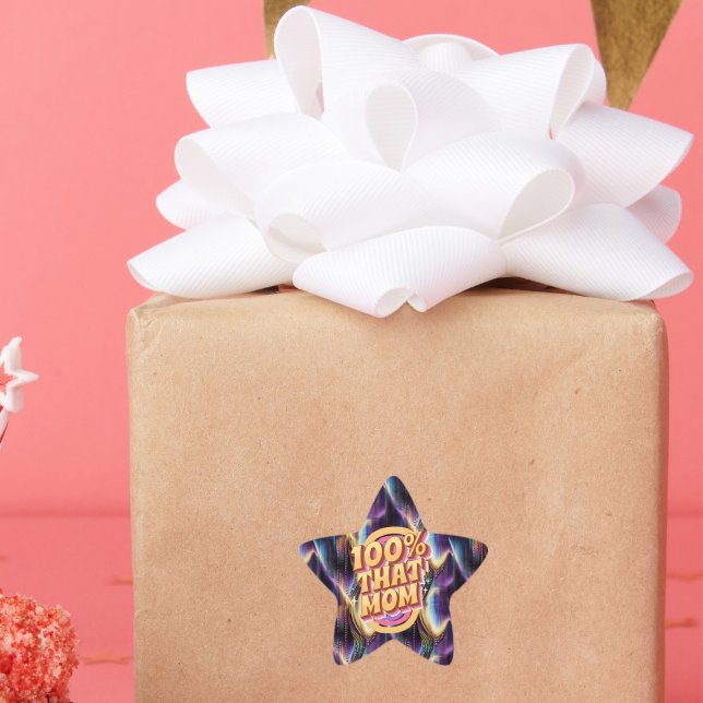 Pegatina En Forma De Estrella 100% Que Mamá Resumen El Patrón (Subido por el creador)